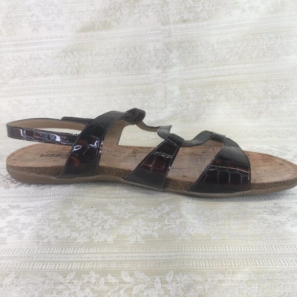 Vaneli Sport brown embossed velcro sandals Size 11 M - Picture 7 of 8